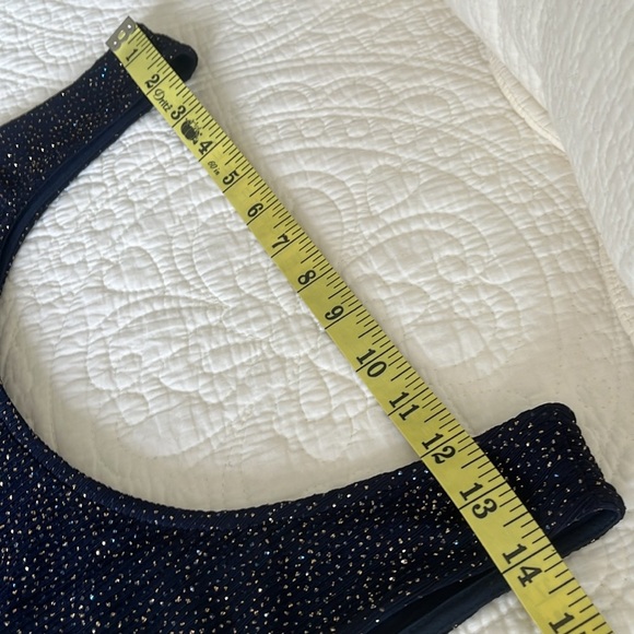 Alex Evenings Formal Maxi Dress +Long Jacket Women’s 14 Blue Stretchy Travel - Picture 12 of 17